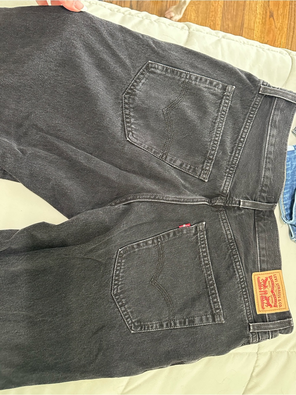 Levi's Men's Washed Black Relaxed Fit Jeans
